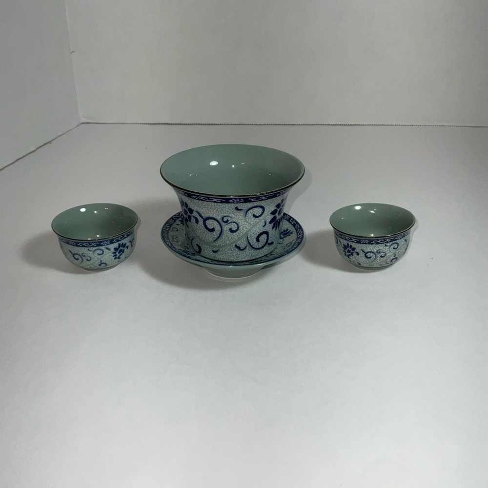 Tea Bolw Set Chinese Japanese Tea Set Cups Bowls Rice Bowls Miniature Soki Cups